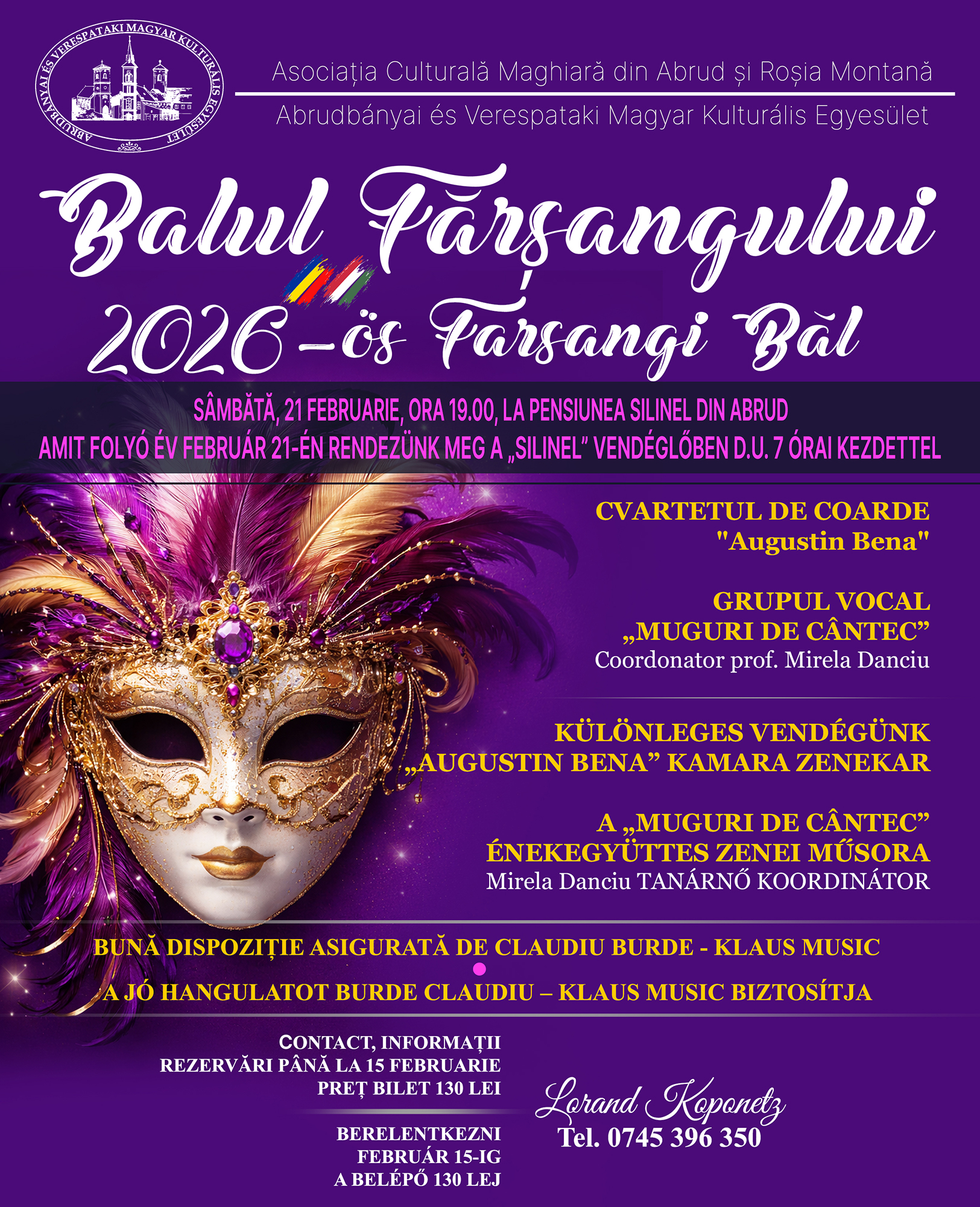 balul farsangului 2026